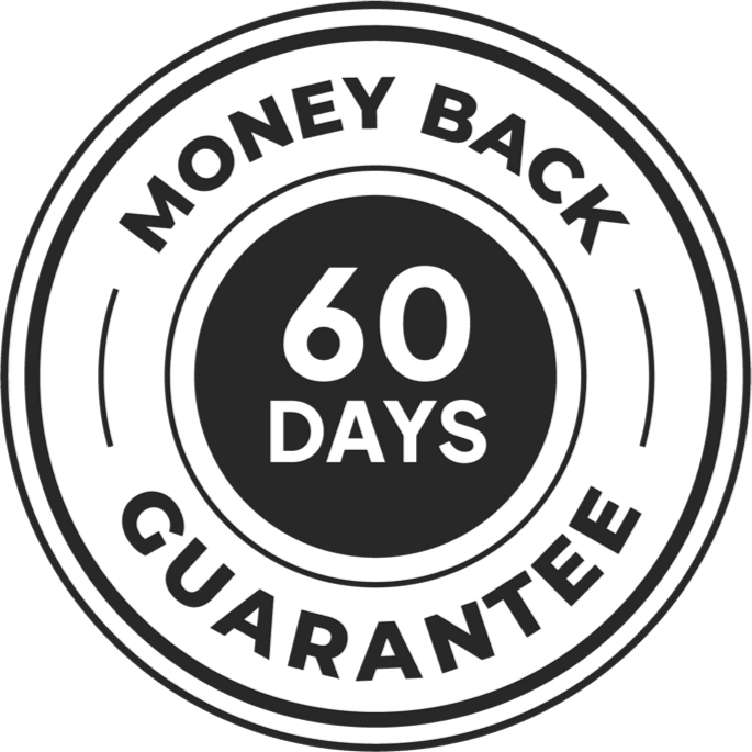 Golden Brain 60-day money-back guarantee badge